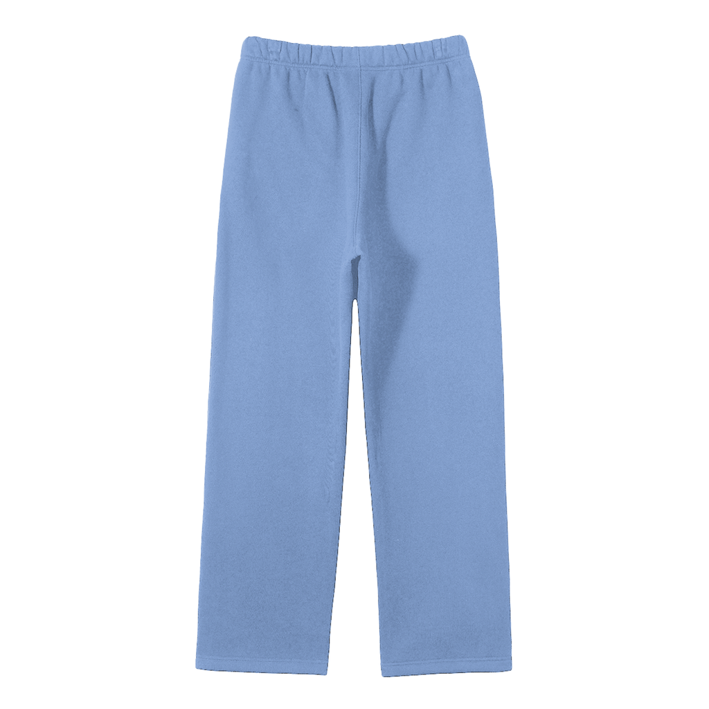 Sweats-Unisex Solid Color Fleece Straight Leg Pants