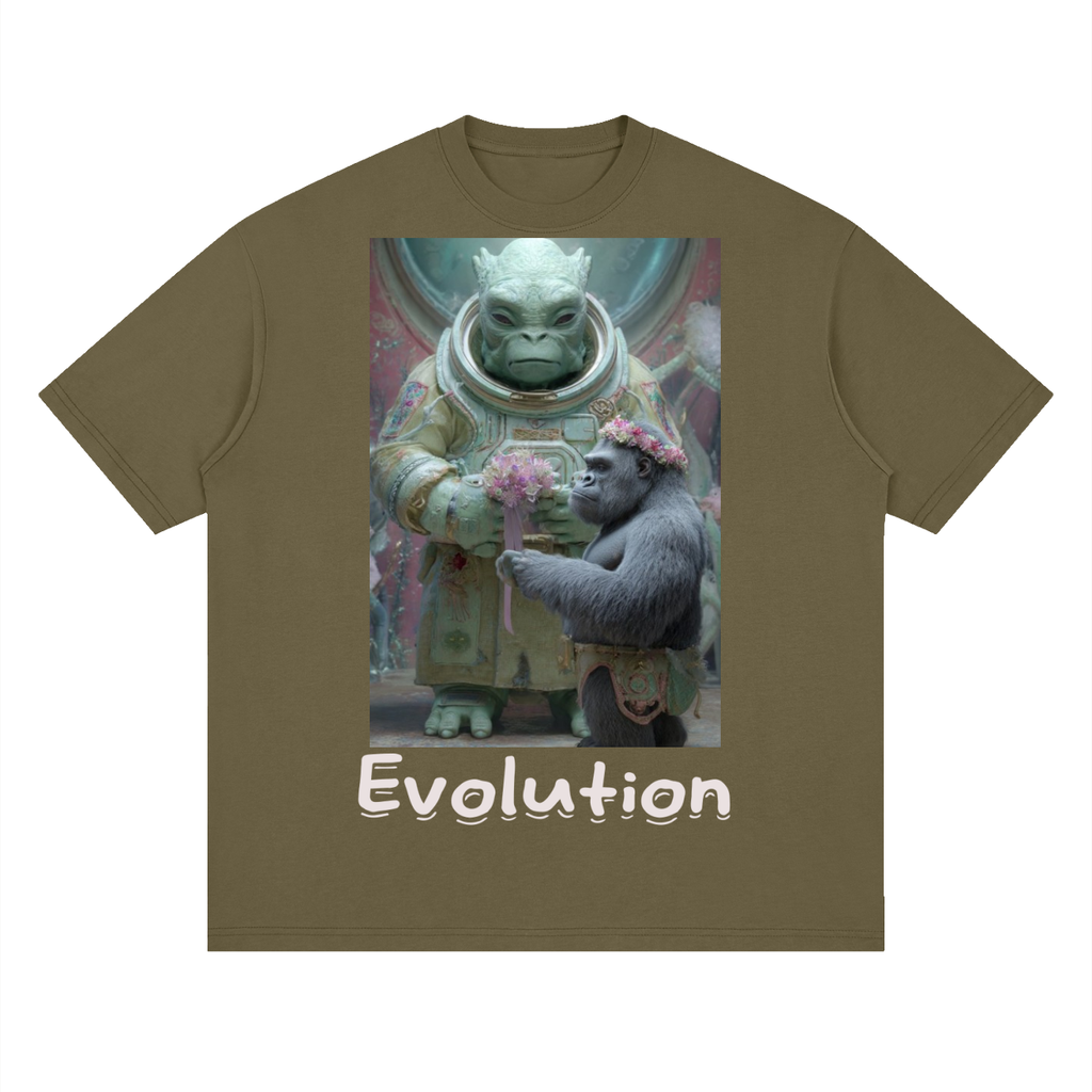 Evo4-Streetwear Loose Drop Shoulder T-Shirt