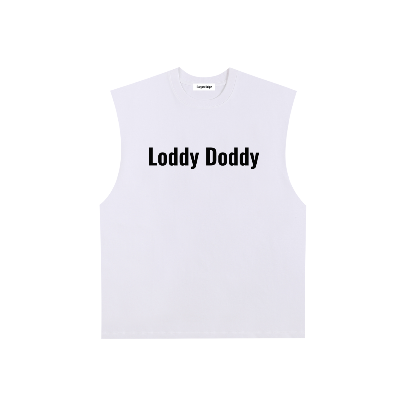 Raw Edge Cotton Tank Top