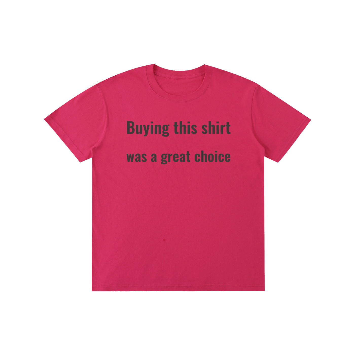 Buying-Pure Cotton Unisex T-Shirt