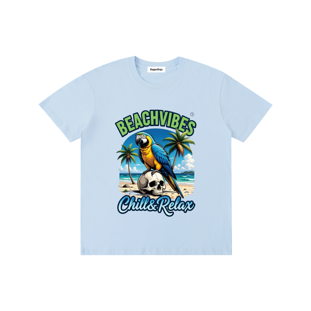 Beach vibes-Pure Cotton Unisex T-Shirt