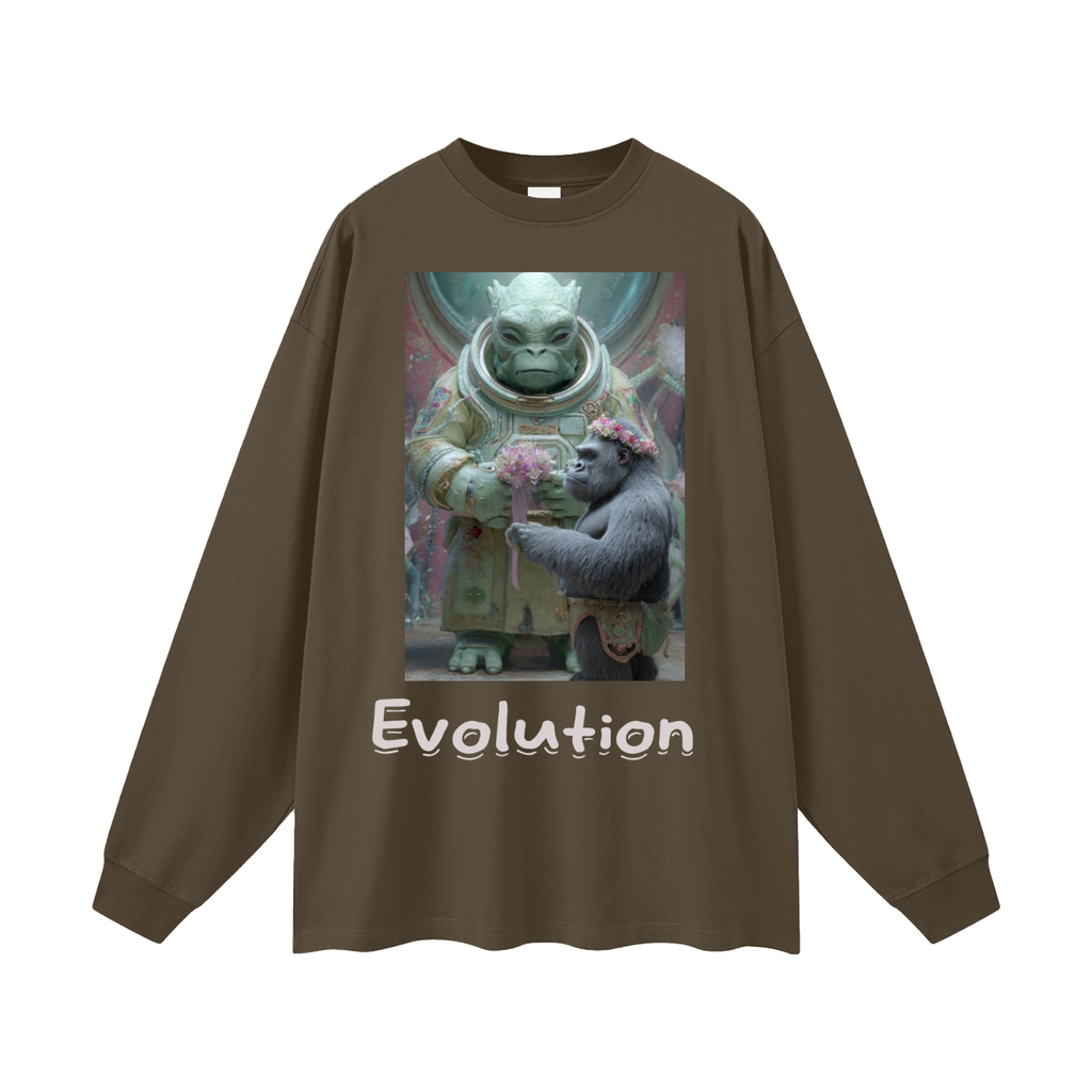 Evo2-Oversized Unisex Long Sleeve T-Shirt