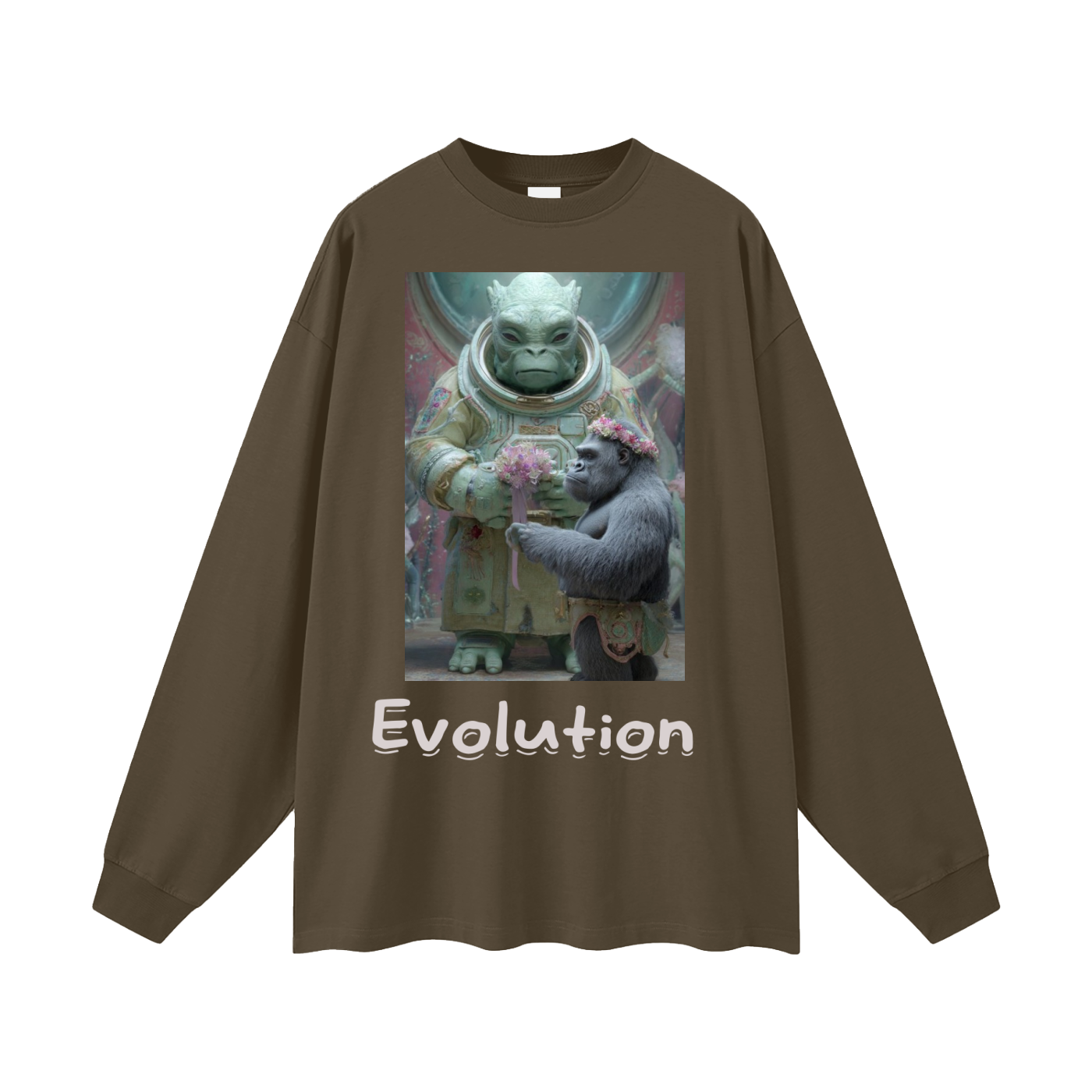 Evo2-Oversized Unisex Long Sleeve T-Shirt