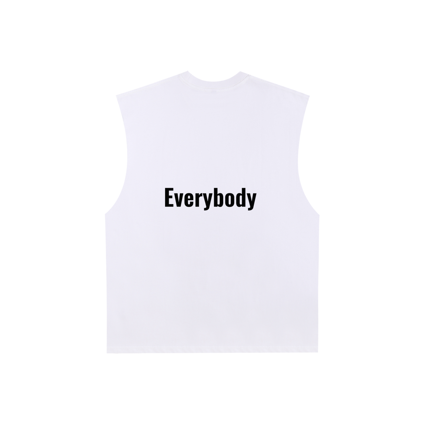 Raw Edge Cotton Tank Top