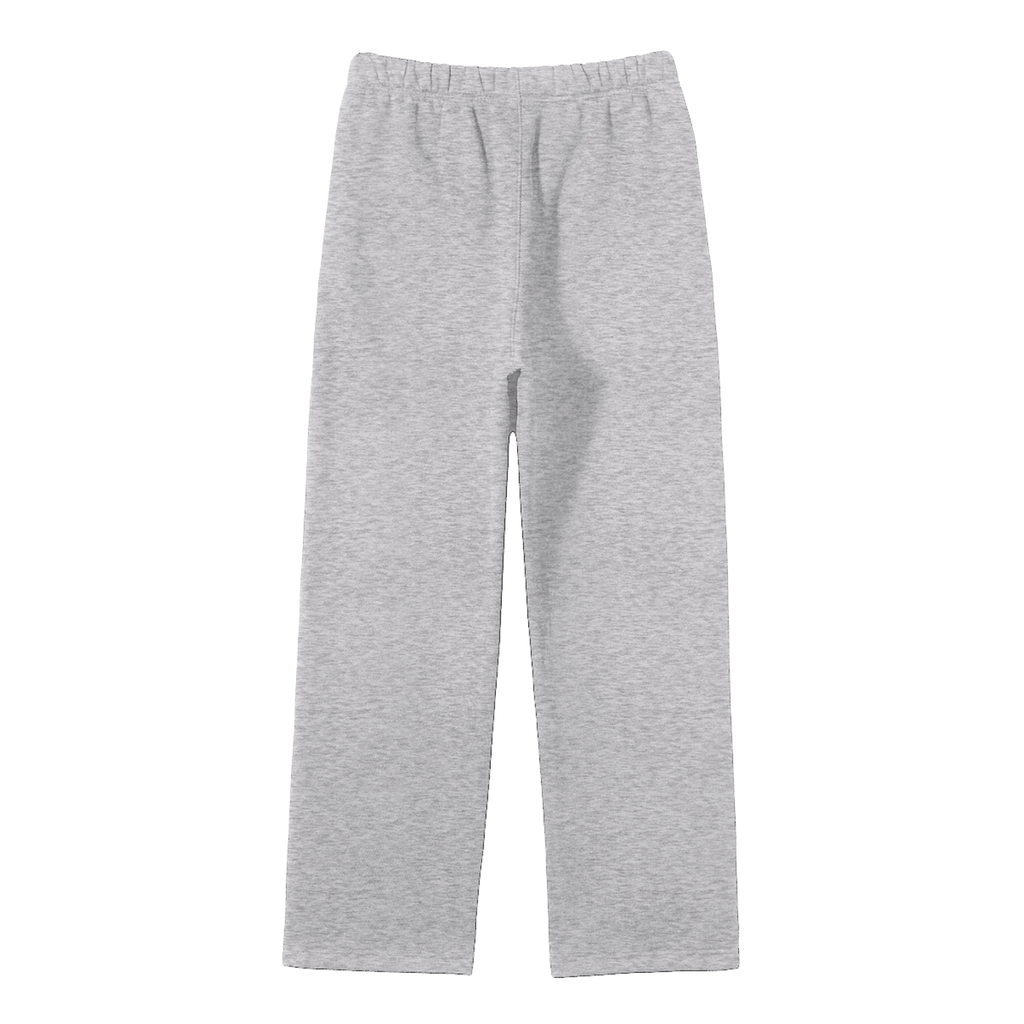 Sweats-Unisex Solid Color Fleece Straight Leg Pants