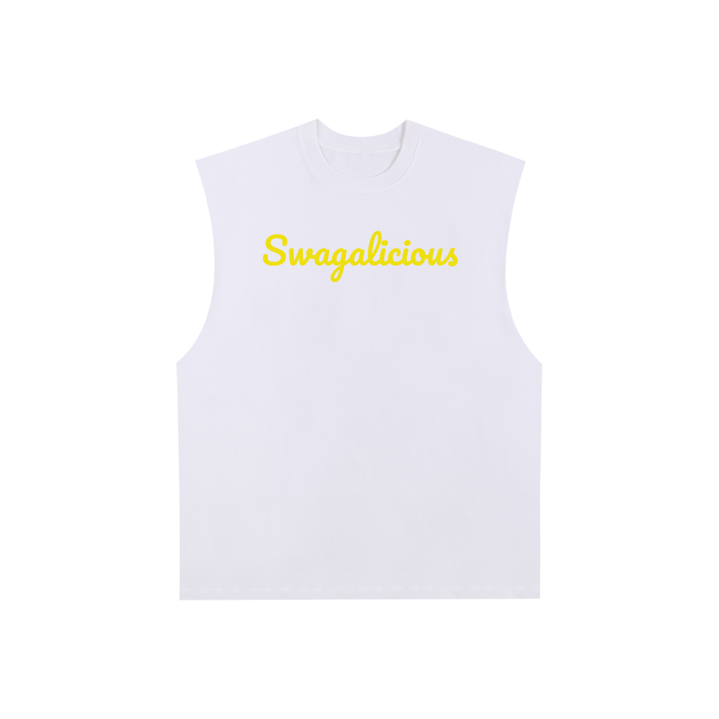 Swaga-Raw Edge Cotton Tank Top
