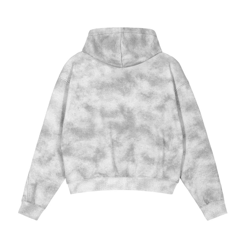 Dap-Dirty Washed Zip-Up Fleece Hoodie