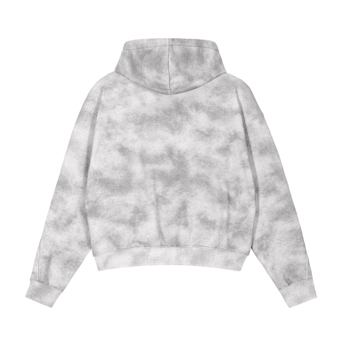 Dap-Dirty Washed Zip-Up Fleece Hoodie