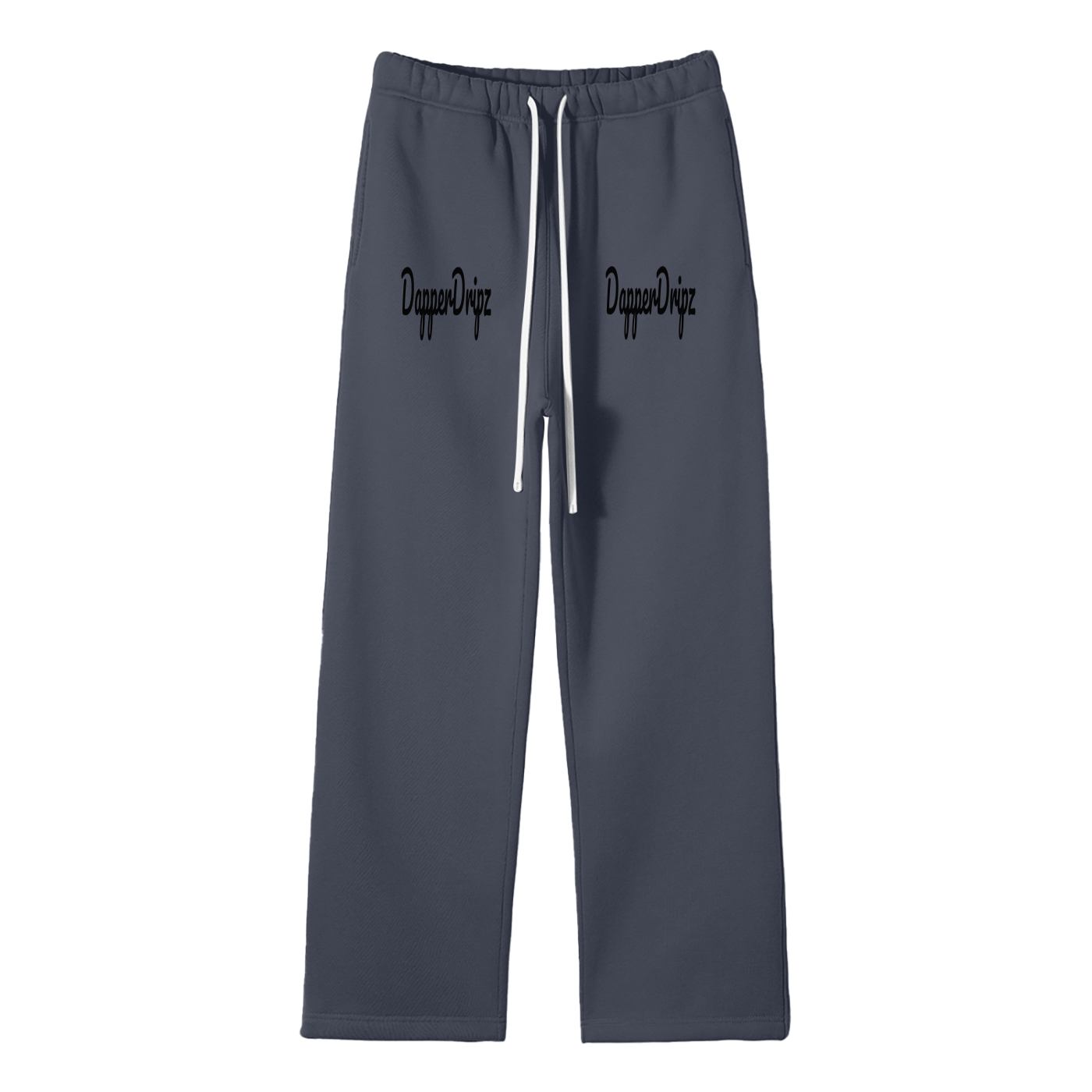 Sweats-Unisex Solid Color Fleece Straight Leg Pants