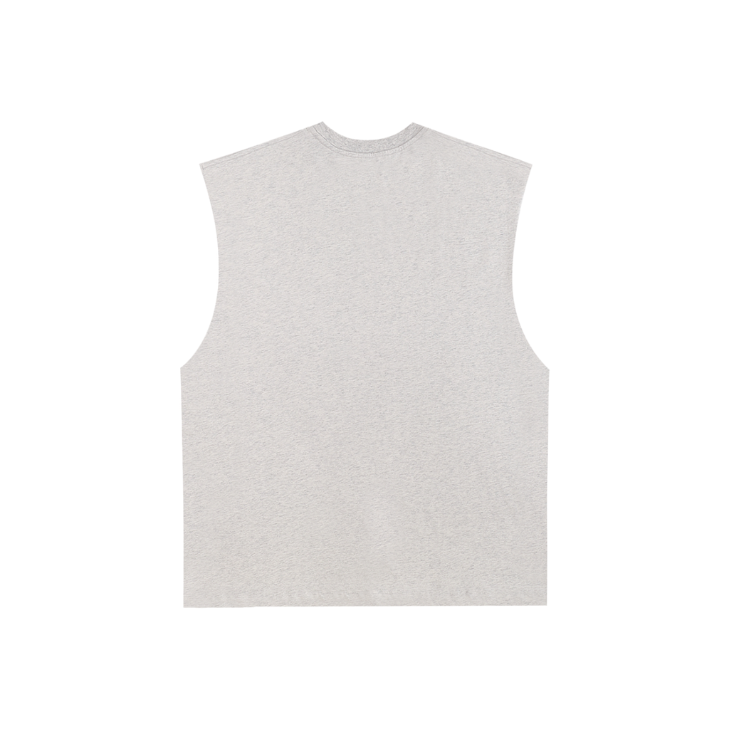 Leg day-Raw Edge Cotton Tank Top