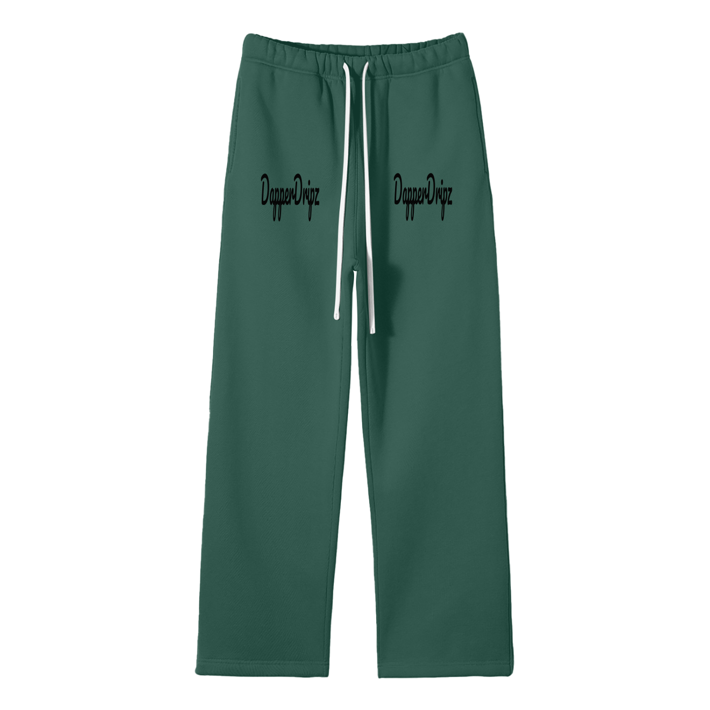 Sweats-Unisex Solid Color Fleece Straight Leg Pants