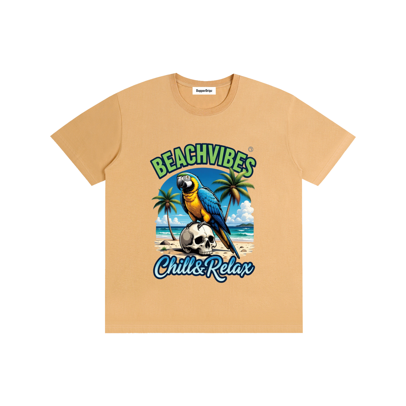 Beach vibes-Pure Cotton Unisex T-Shirt
