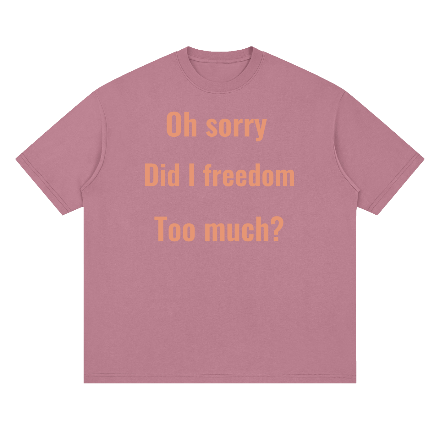 Free-Streetwear Loose Drop Shoulder T-Shirt