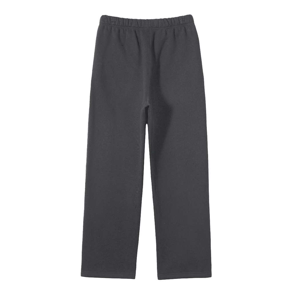 Sweats-Unisex Solid Color Fleece Straight Leg Pants