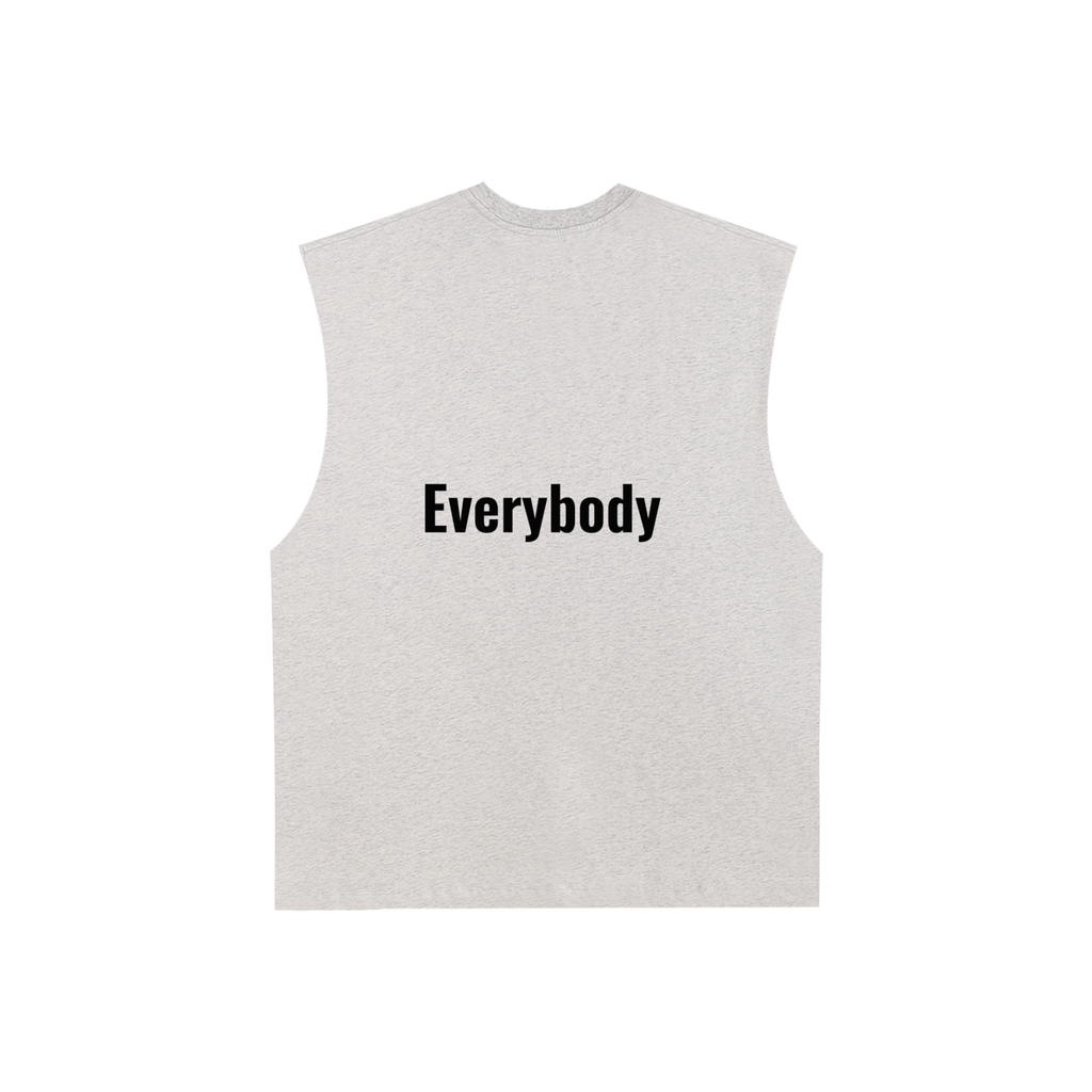 Raw Edge Cotton Tank Top