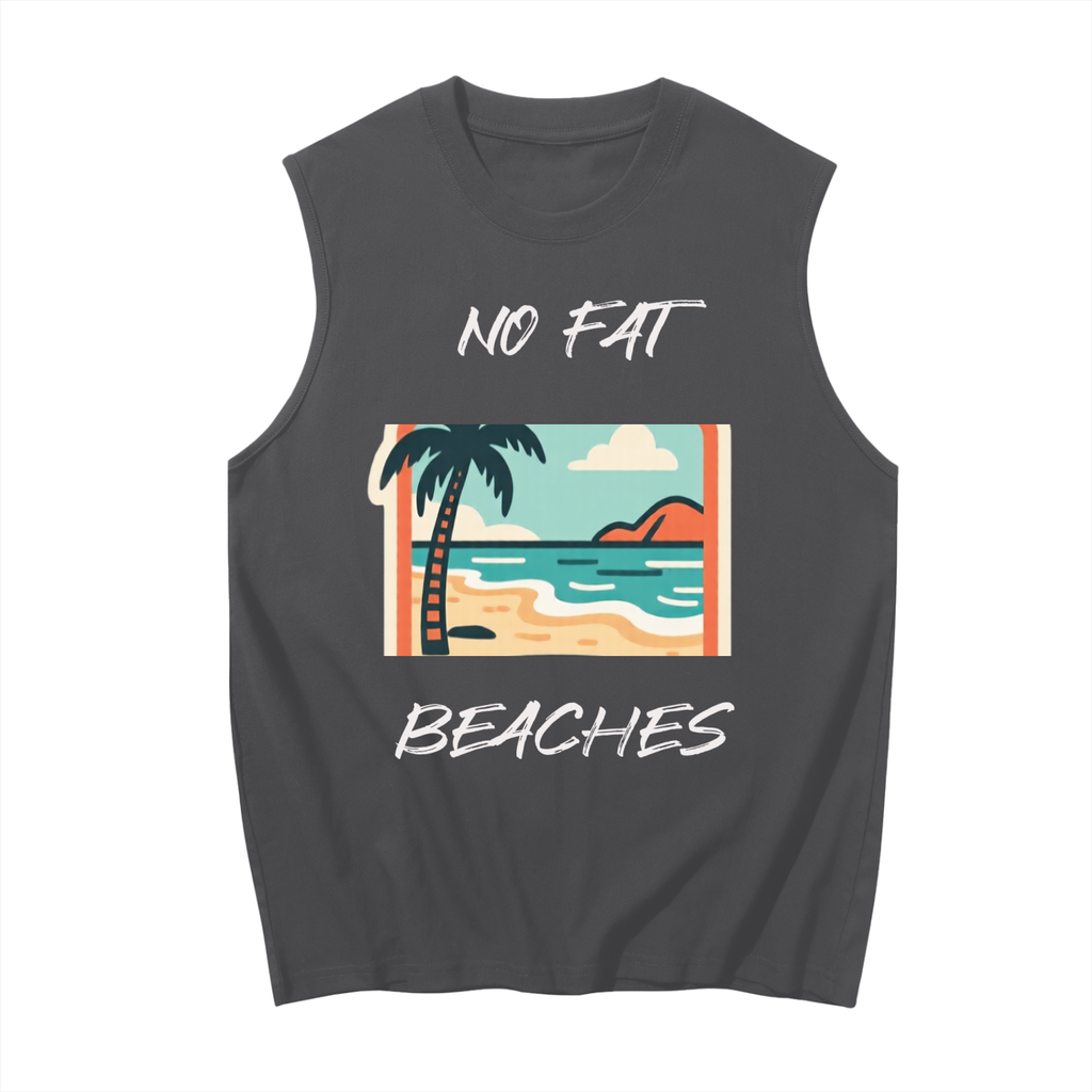 No fat-Men's Sleeveless Cotton Tank Top