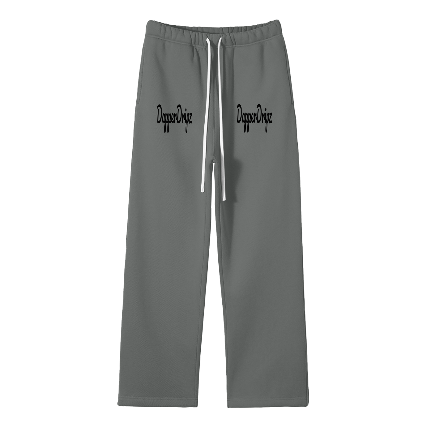 Sweats-Unisex Solid Color Fleece Straight Leg Pants