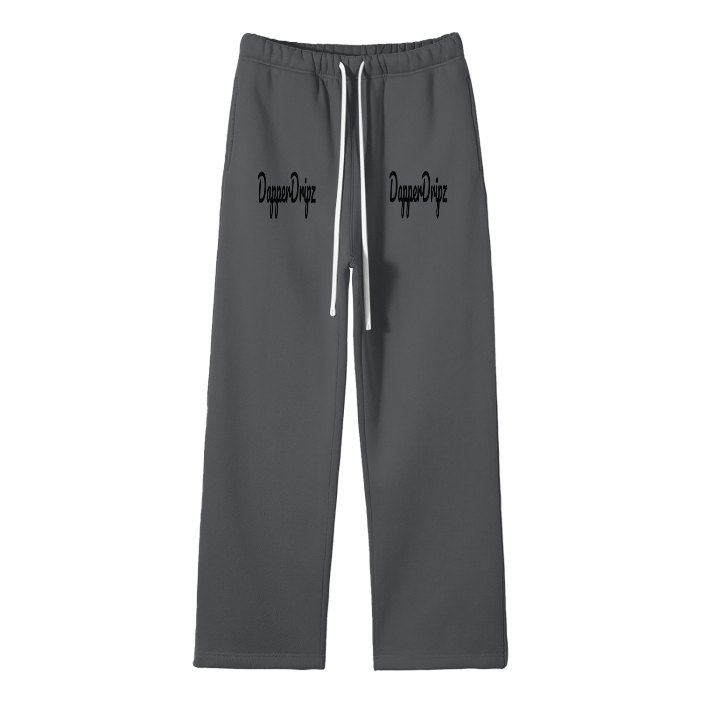 Sweats-Unisex Solid Color Fleece Straight Leg Pants