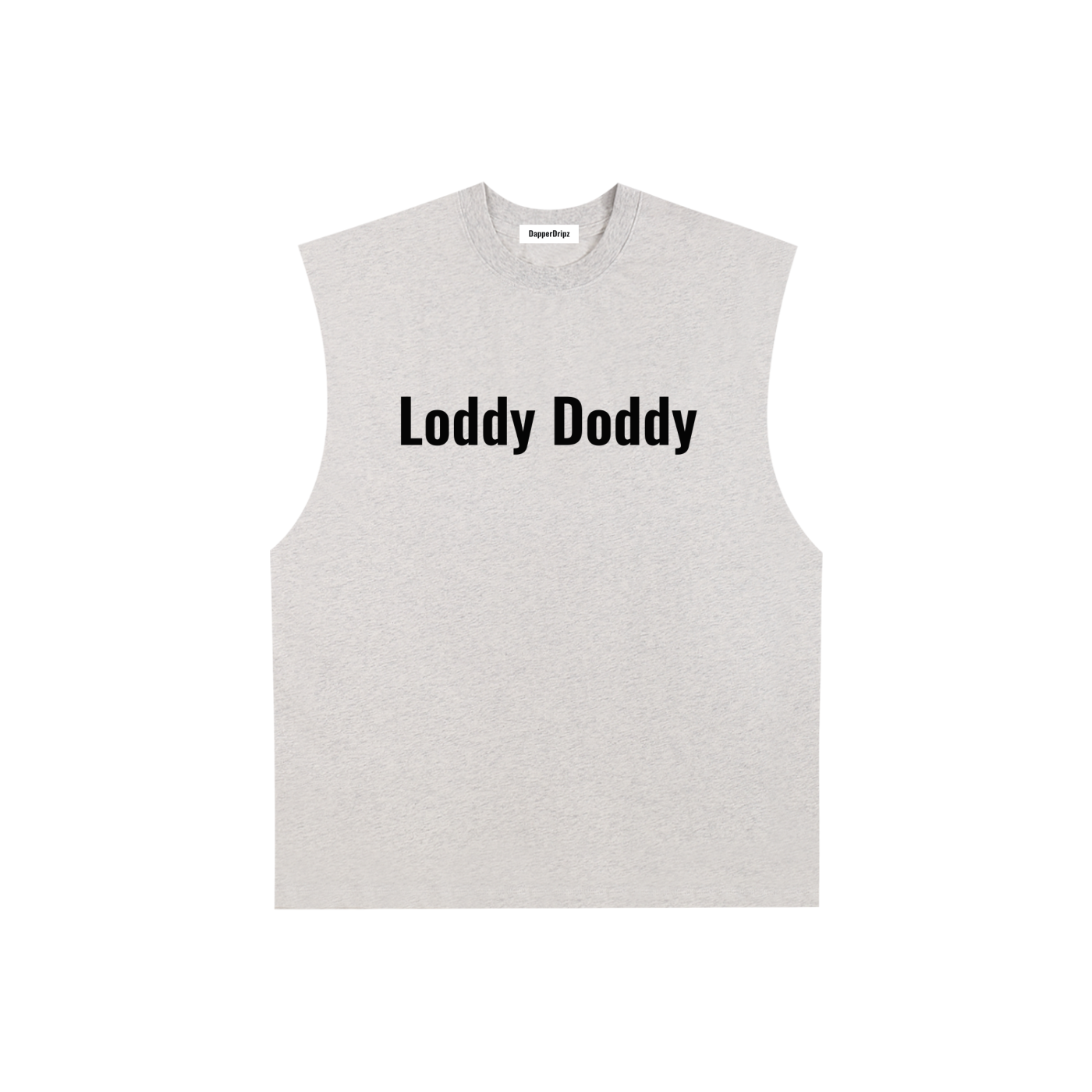 Raw Edge Cotton Tank Top